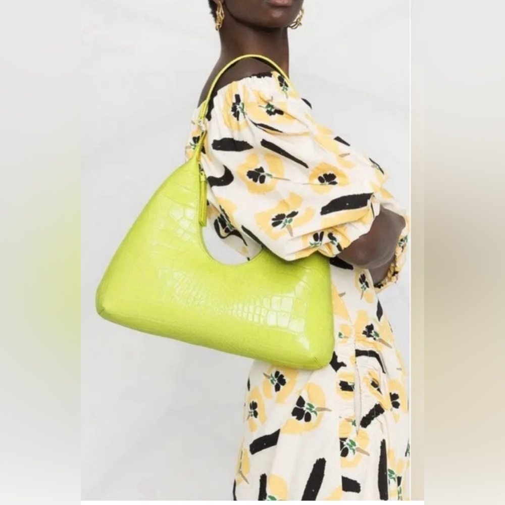 BY FAR Apple Croc Leather Shoulder Bag - Picture 2 of 12